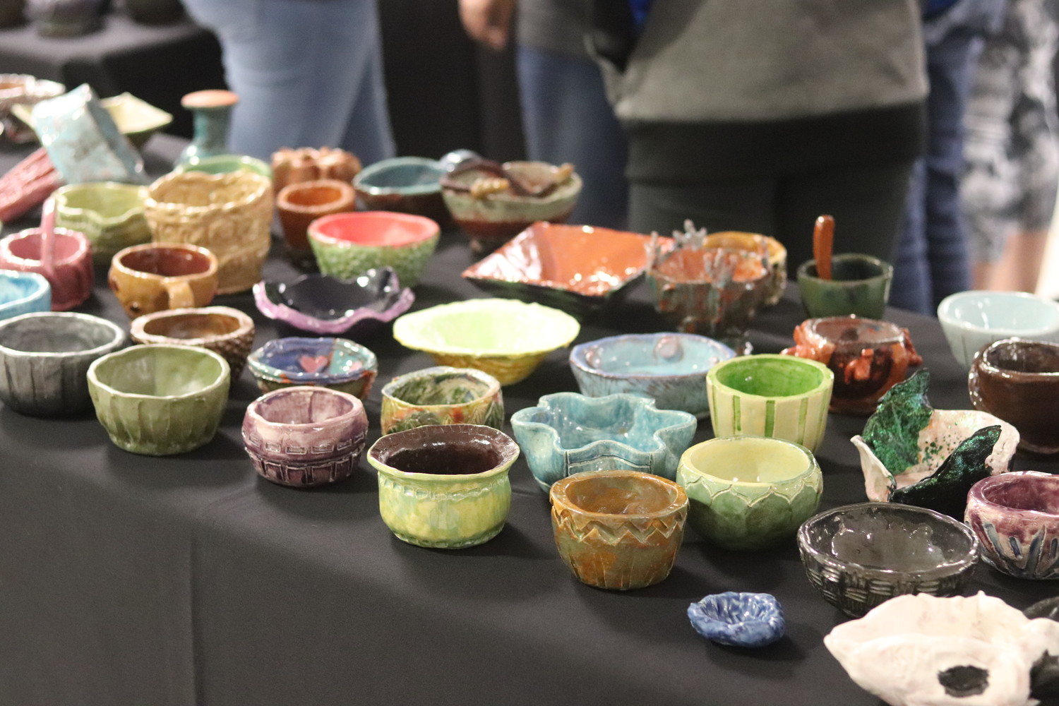 Each SOUPer Bowl guest selects a bowl handcrafted by students in St. Johns County schools